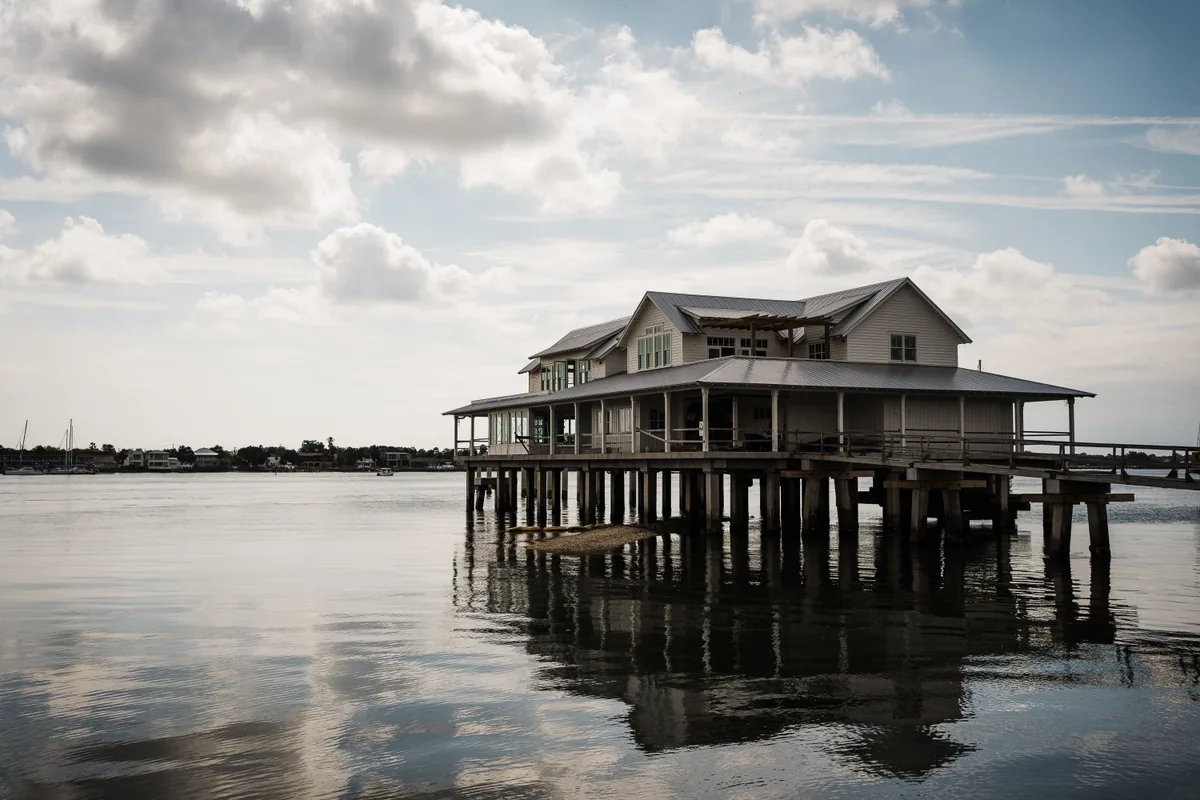 Waterfront home on stilts near Yulee and Amelia Island FL