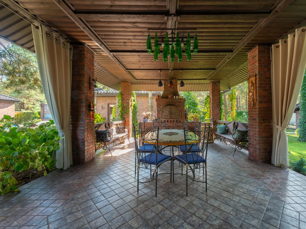 Brick paver driveway cleaned, re-sanded and sealed in Durbin Crossing, St. Johns, Florida
